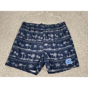 Colosseum Men's North Carolina Tar Heels Palm‎ Trees Swim Trunks Size XL
